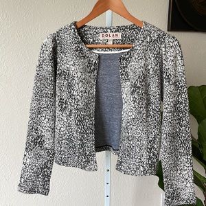 Anthropologie Dolan Eva left coast marbled textured cropped jacket